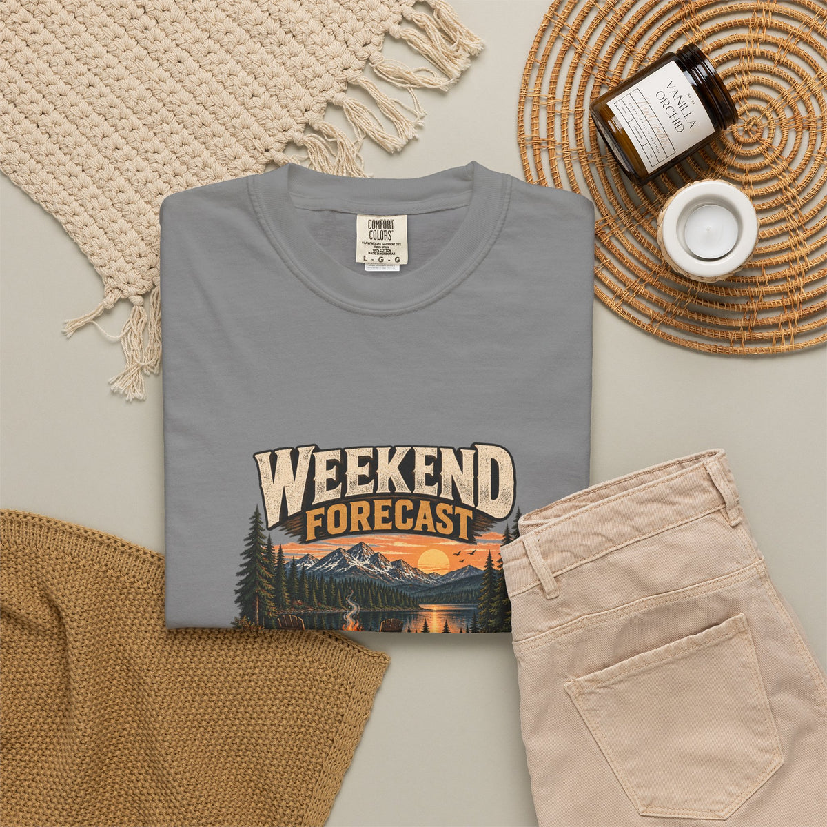 Weekend Forecast: Disappearing into the Woods T-Shirt | Retro Outdoor Tee