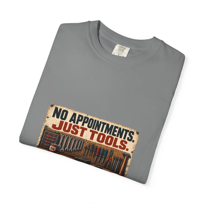 No Appointments Just Tools T-Shirt | Retro Garage Workshop Tee