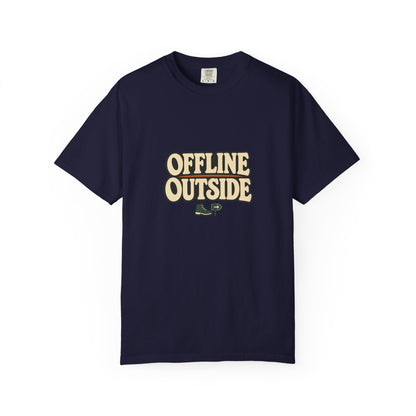 Offline Outside T-Shirt | Retro Outdoor Adventure Tee