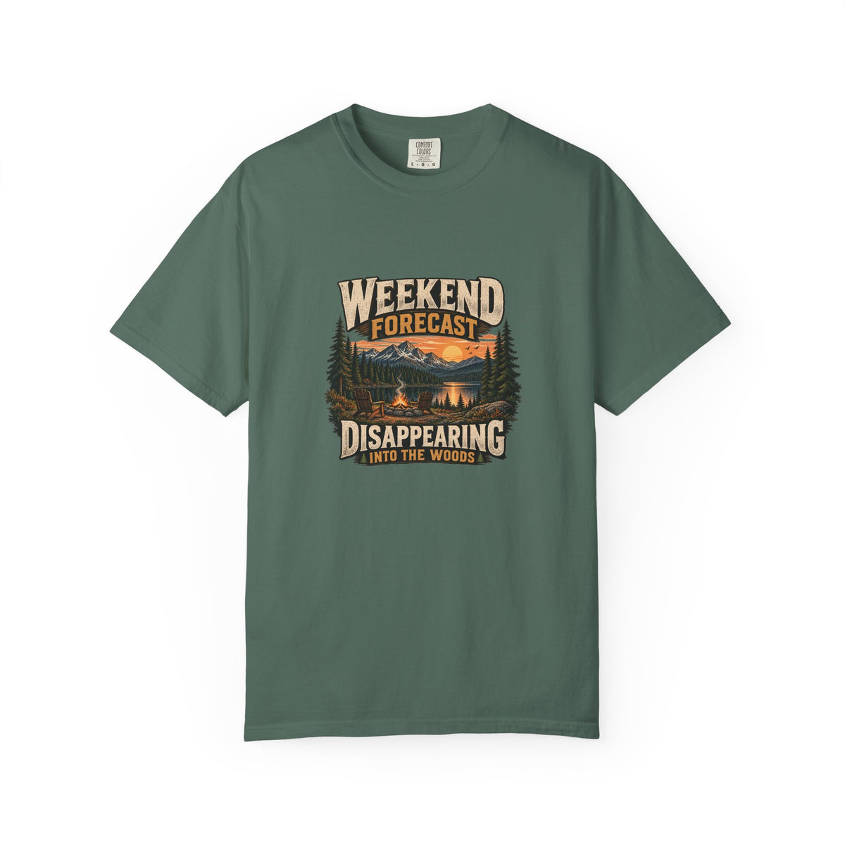 Weekend Forecast: Disappearing into the Woods T-Shirt | Retro Outdoor Tee