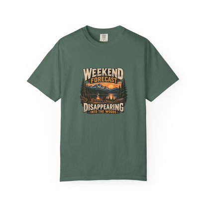 Weekend Forecast: Disappearing into the Woods T-Shirt | Retro Outdoor Tee