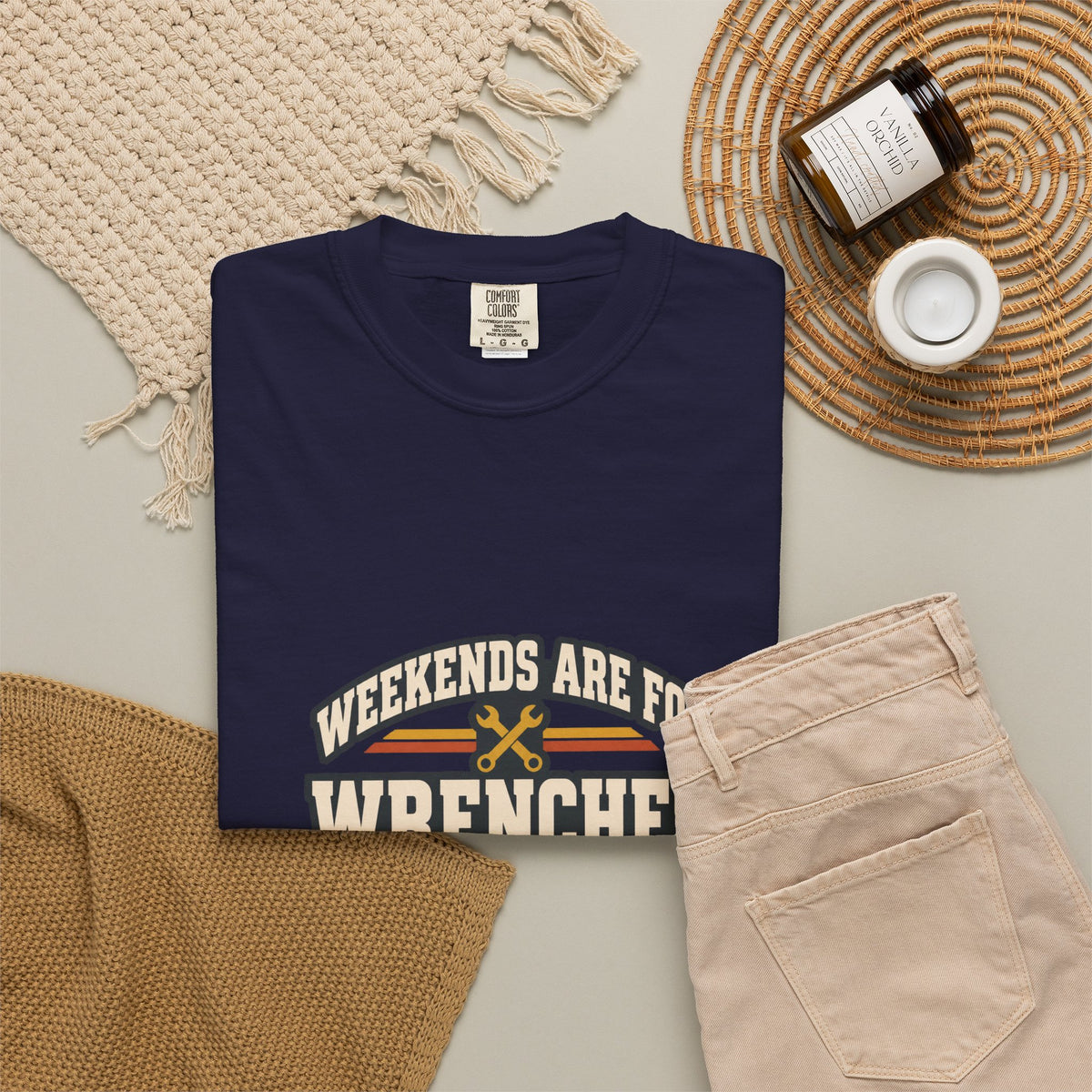 WEEKENDS ARE FOR WRENCHES T-Shirt | Retro Workshop Tee