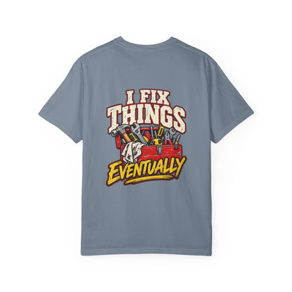 I Fix Things Eventually T-Shirt | Funny Vintage Toolbox Tee
