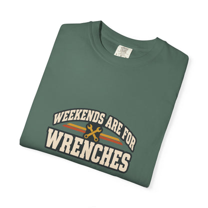 WEEKENDS ARE FOR WRENCHES T-Shirt | Retro Workshop Tee