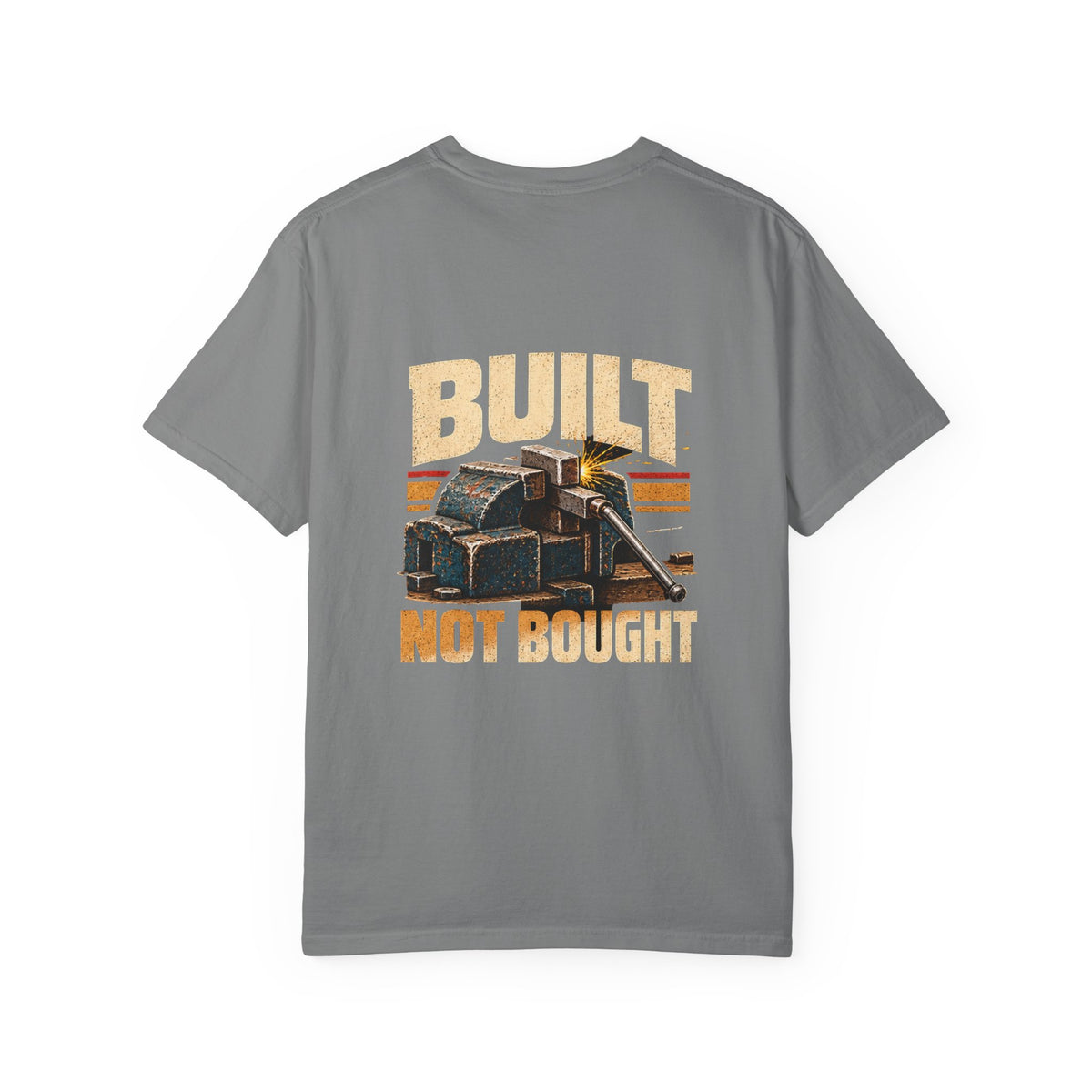 Built Not Bought T-Shirt | Retro Garage Workshop Tee