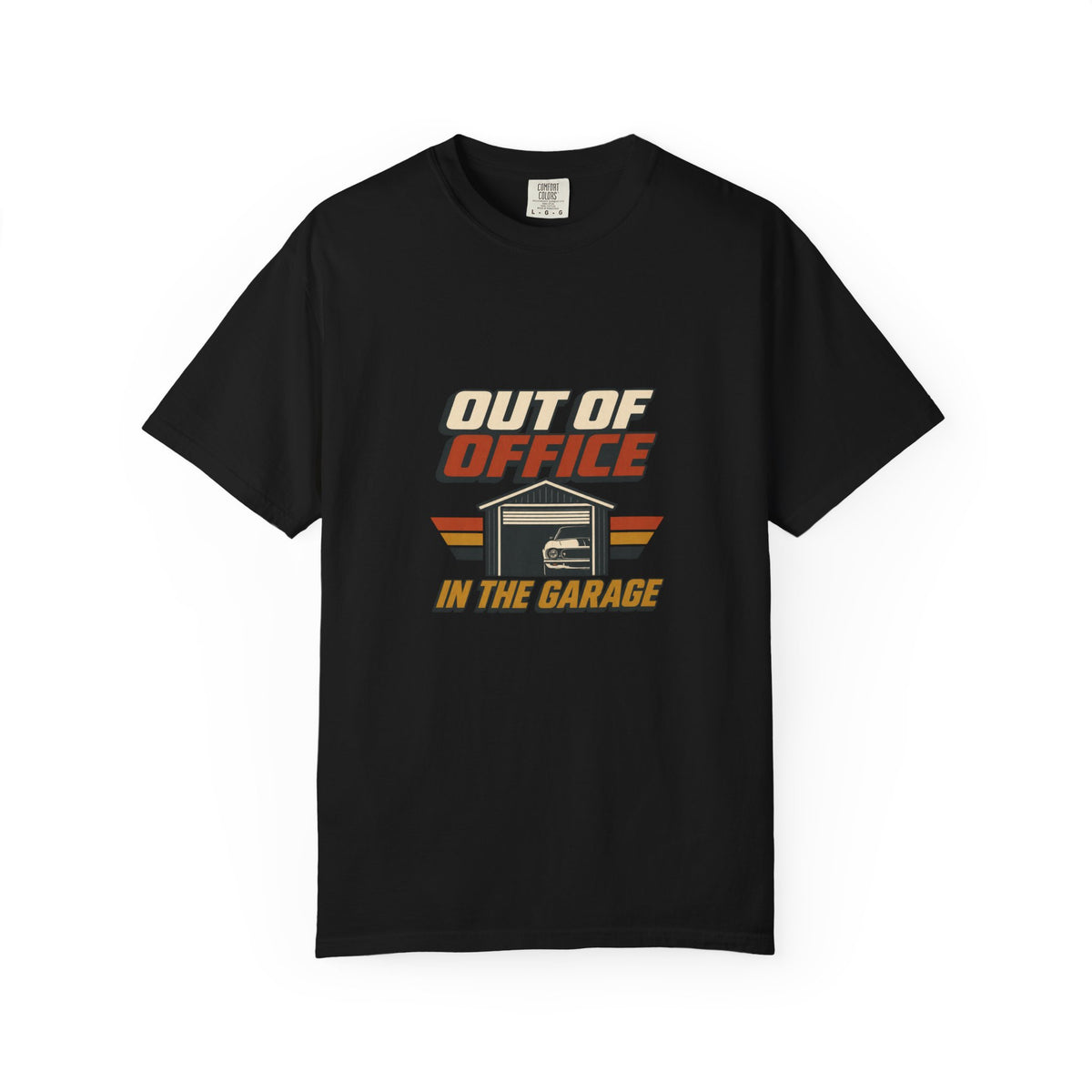Out of Office In the Garage T-Shirt | Retro Garage Car Tee