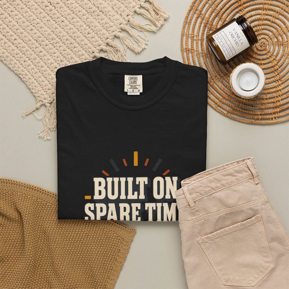 BUILT ON SPARE TIME T-Shirt | Retro Workshop Tee