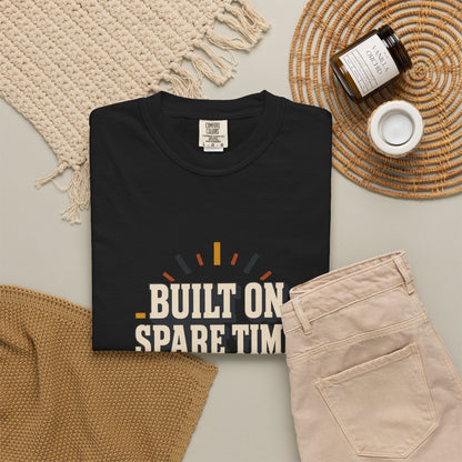 BUILT ON SPARE TIME T-Shirt | Retro Workshop Tee