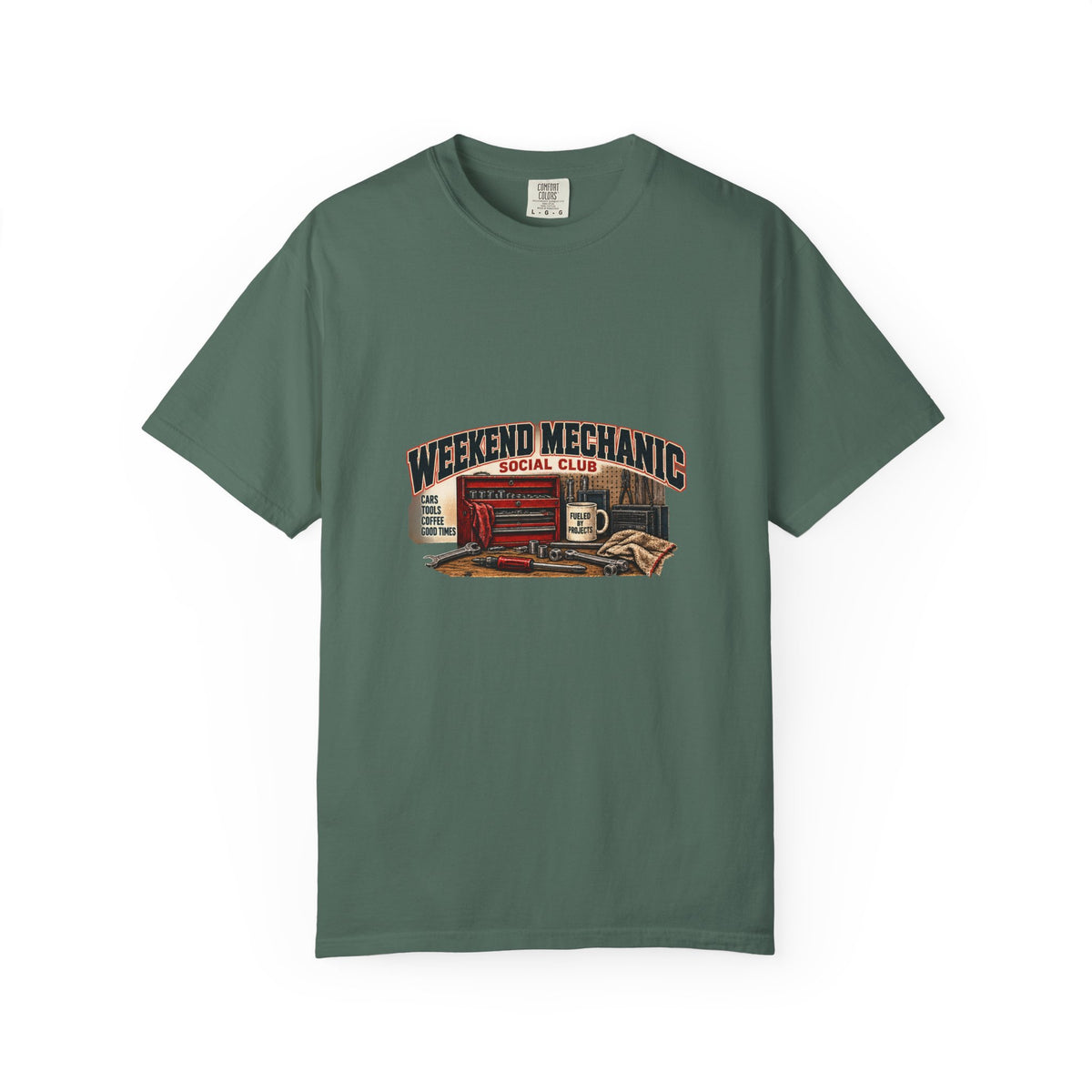 Weekend Mechanic Social Club T-Shirt | Retro Garage Workshop Tee