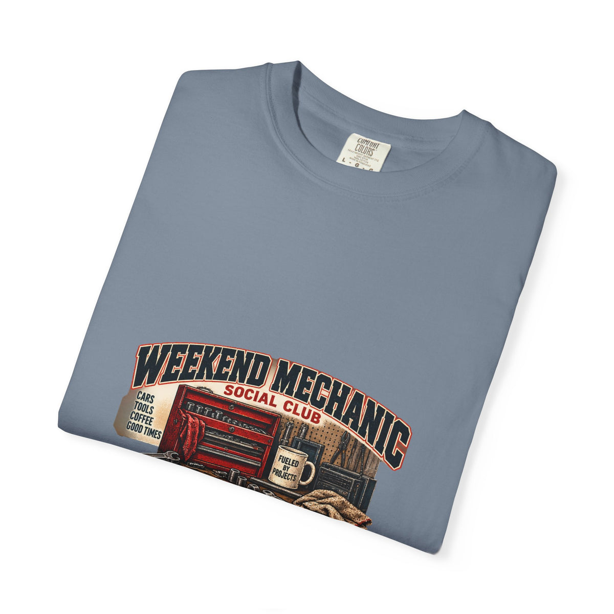 Weekend Mechanic Social Club T-Shirt | Retro Garage Workshop Tee