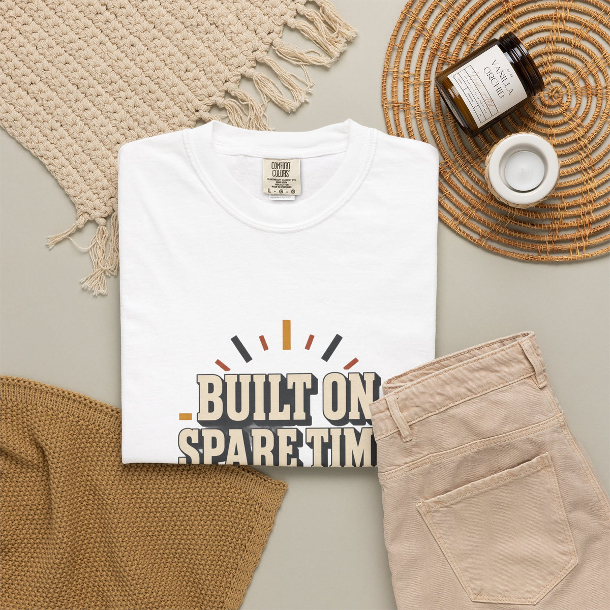 BUILT ON SPARE TIME T-Shirt | Retro Workshop Tee