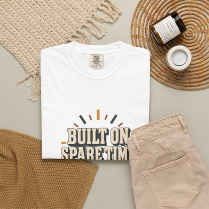 BUILT ON SPARE TIME T-Shirt | Retro Workshop Tee
