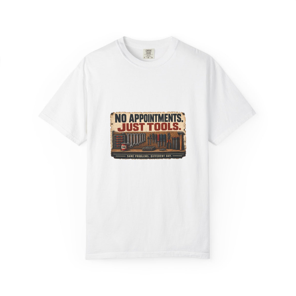 No Appointments Just Tools T-Shirt | Retro Garage Workshop Tee