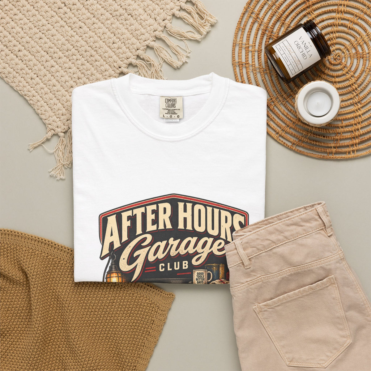 After Hours Garage Club T-Shirt | Retro Mechanic Workshop Tee