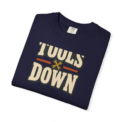Tools Down T-Shirt | Retro Garage Workwear Tee