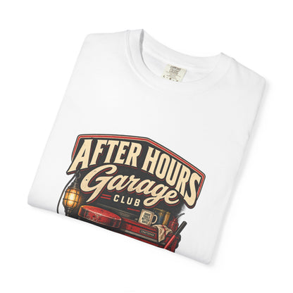After Hours Garage Club T-Shirt | Retro Mechanic Workshop Tee