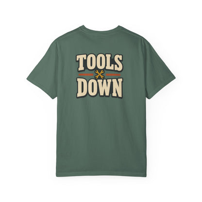 Tools Down T-Shirt | Retro Garage Workwear Tee