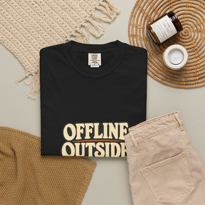 Offline Outside T-Shirt | Retro Outdoor Adventure Tee