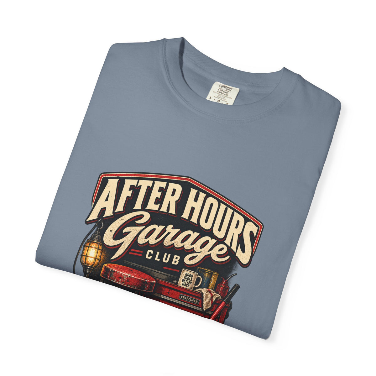 After Hours Garage Club T-Shirt | Retro Mechanic Workshop Tee