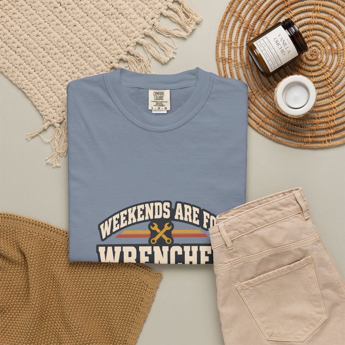 WEEKENDS ARE FOR WRENCHES T-Shirt | Retro Workshop Tee