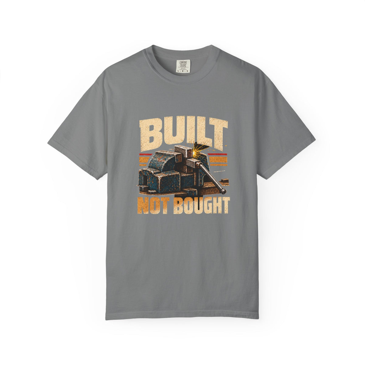 Built Not Bought T-Shirt | Retro Garage Workshop Tee