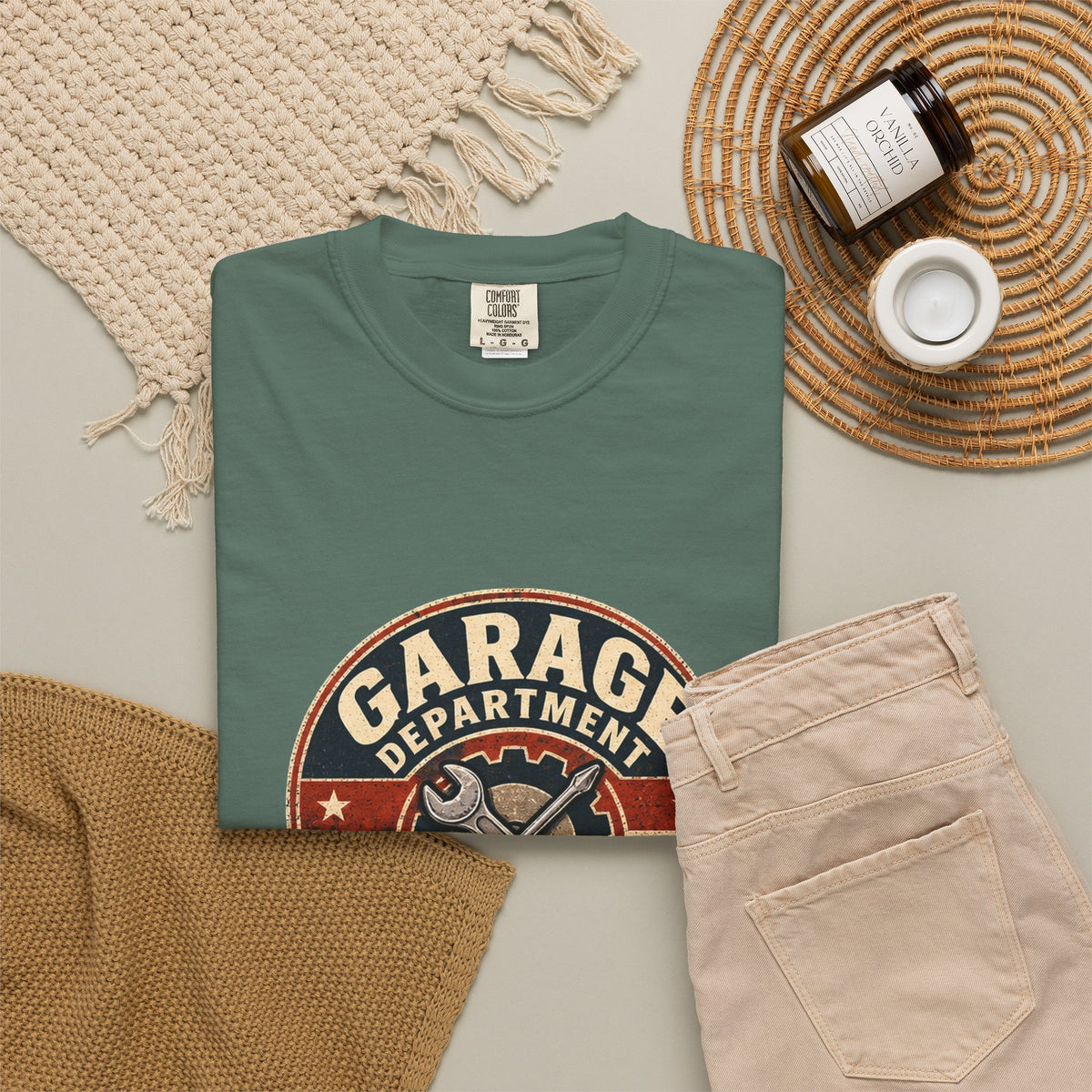 Garage Department T-Shirt | Retro Maintenance Division Workshop Tee