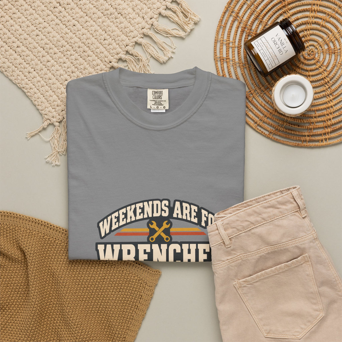 WEEKENDS ARE FOR WRENCHES T-Shirt | Retro Workshop Tee