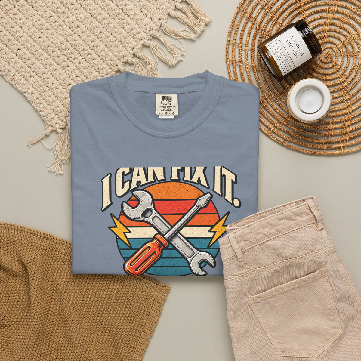I Can Fix It. I Just Don't Want To. T-Shirt | Retro Garage Mechanic Tee