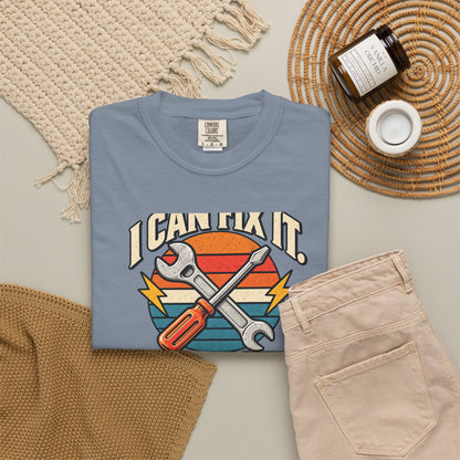 I Can Fix It. I Just Don't Want To. T-Shirt | Retro Garage Mechanic Tee