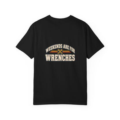 WEEKENDS ARE FOR WRENCHES T-Shirt | Retro Workshop Tee