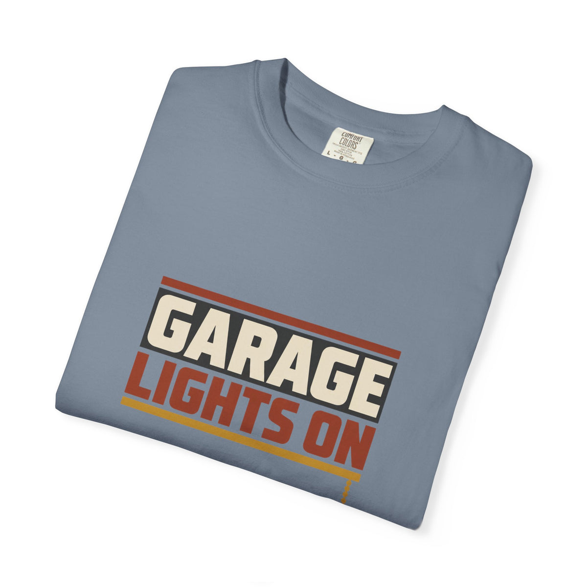 GARAGE LIGHTS ON T-Shirt | Retro Workshop Tee