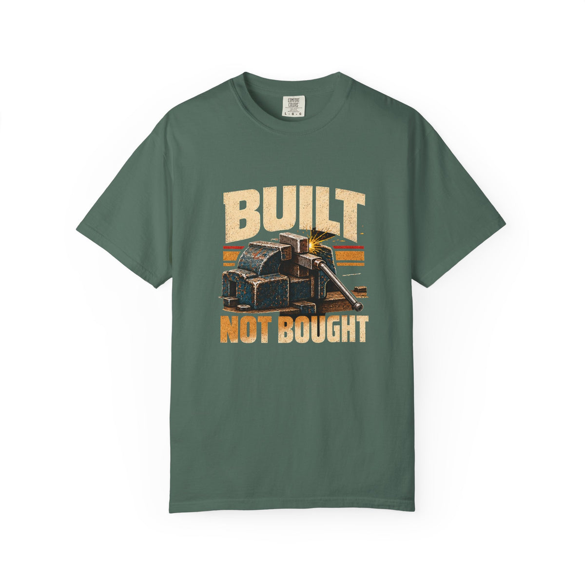 Built Not Bought T-Shirt | Retro Garage Workshop Tee