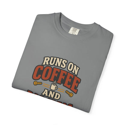 Runs on Coffee and Bad Ideas T-Shirt | Retro Garage Tee