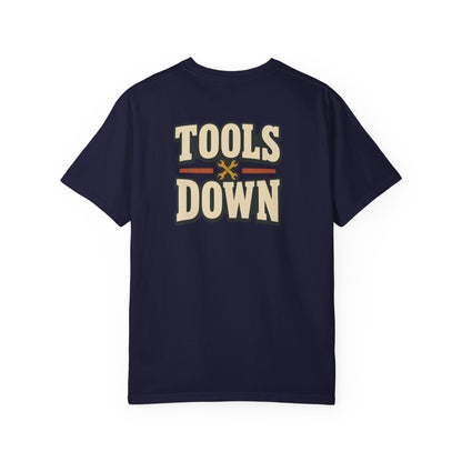 Tools Down T-Shirt | Retro Garage Workwear Tee