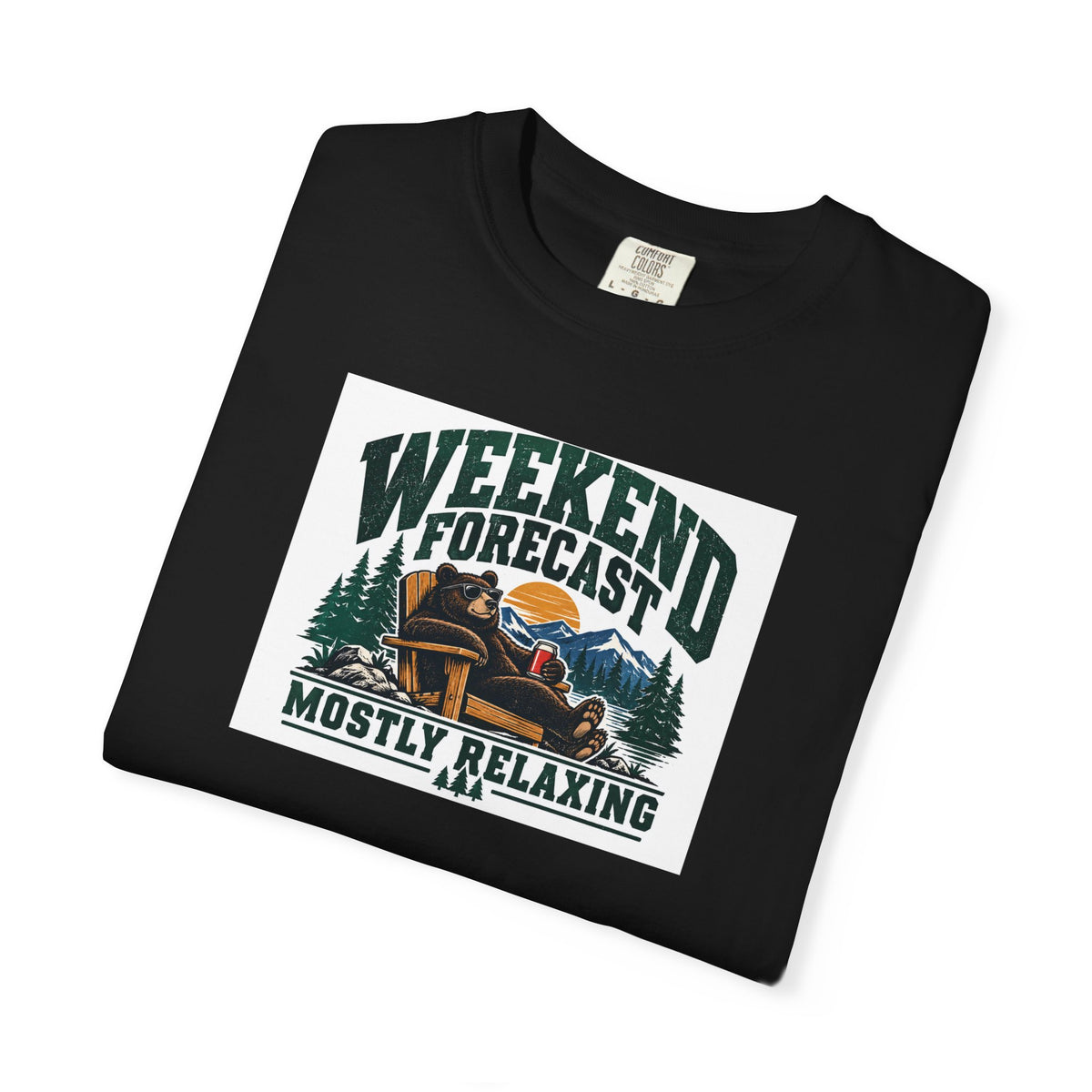 Weekend Forecast: Mostly Relaxing T-Shirt | Retro Outdoor Bear Tee