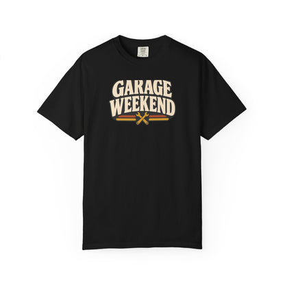 Garage Weekend T-Shirt | Retro Garage Workwear Tee