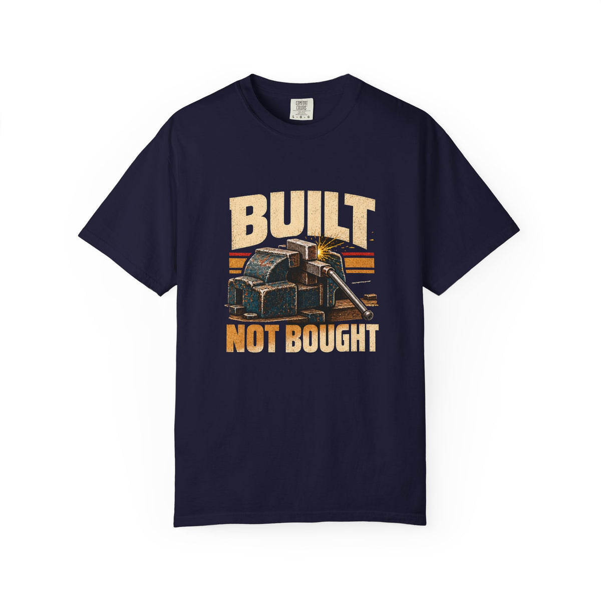 Built Not Bought T-Shirt | Retro Garage Workshop Tee