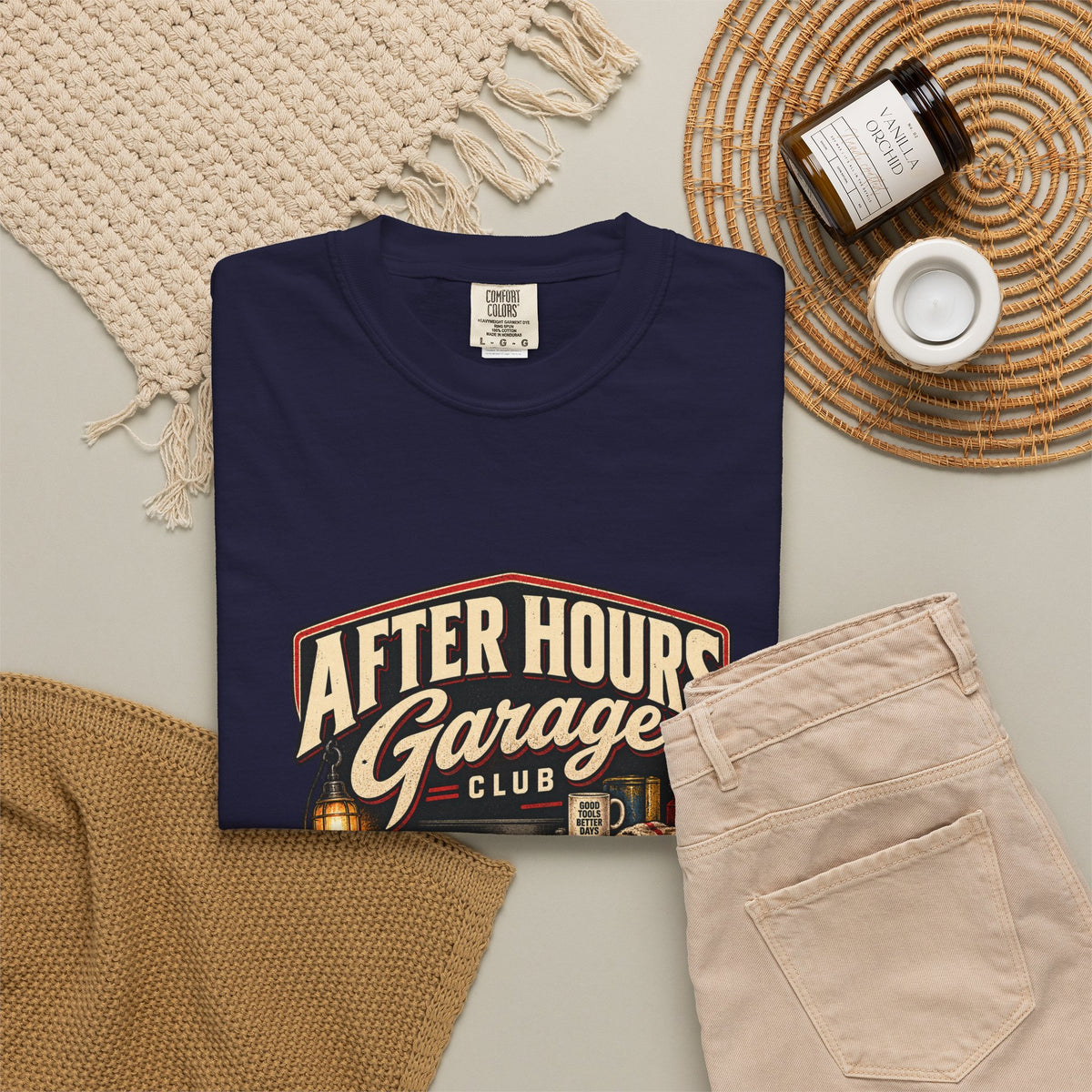 After Hours Garage Club T-Shirt | Retro Mechanic Workshop Tee
