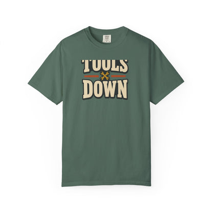 Tools Down T-Shirt | Retro Garage Workwear Tee