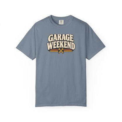 Garage Weekend T-Shirt | Retro Garage Workwear Tee