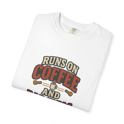 Runs on Coffee and Bad Ideas T-Shirt | Retro Garage Tee