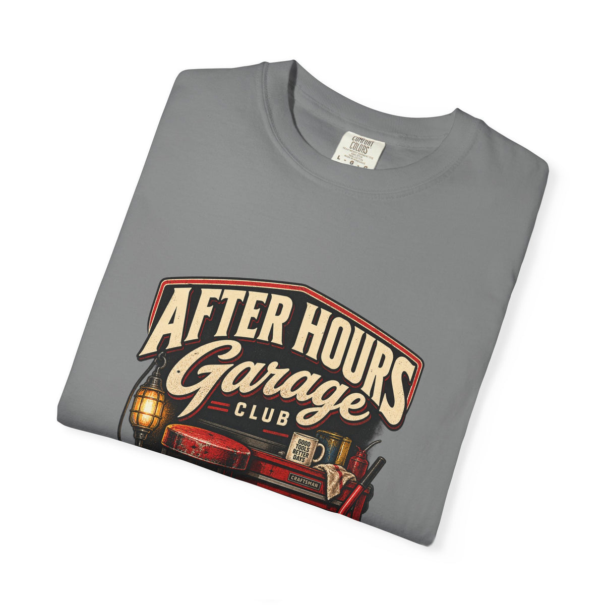 After Hours Garage Club T-Shirt | Retro Mechanic Workshop Tee