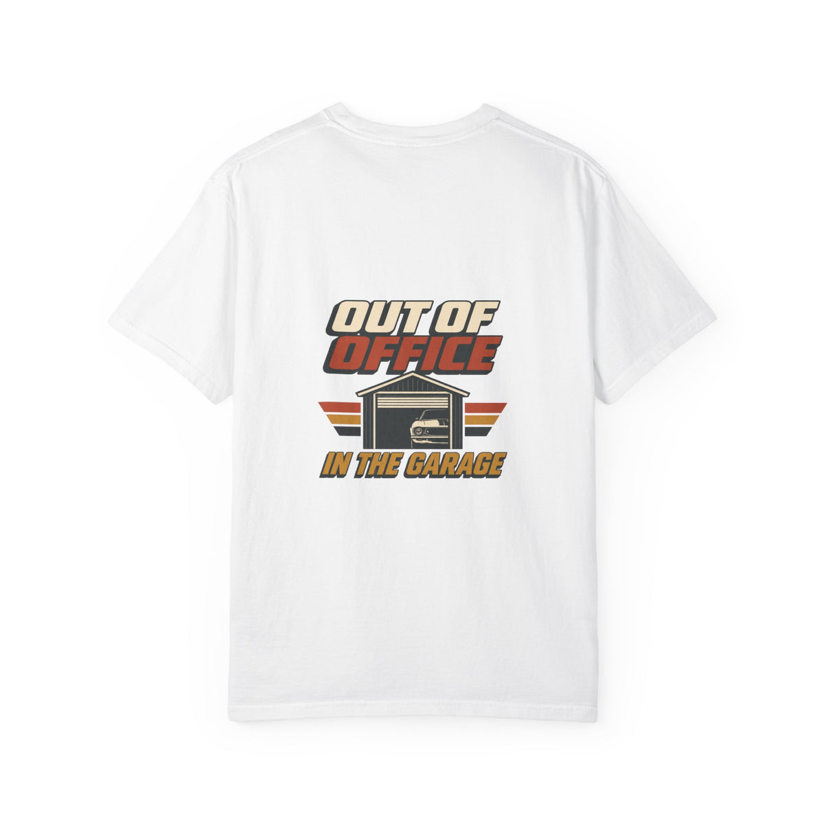 Out of Office In the Garage T-Shirt | Retro Garage Car Tee