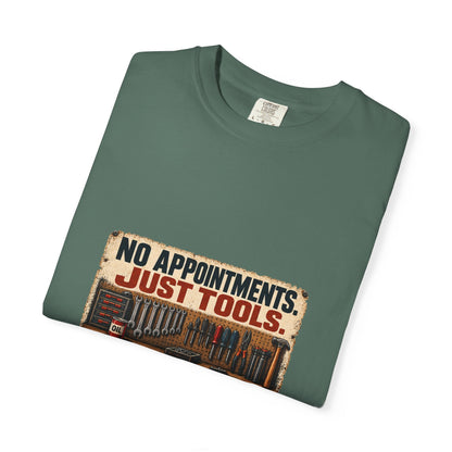No Appointments Just Tools T-Shirt | Retro Garage Workshop Tee