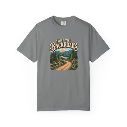 Take the Backroads T-Shirt | Retro Mountain Road Outdoor Tee