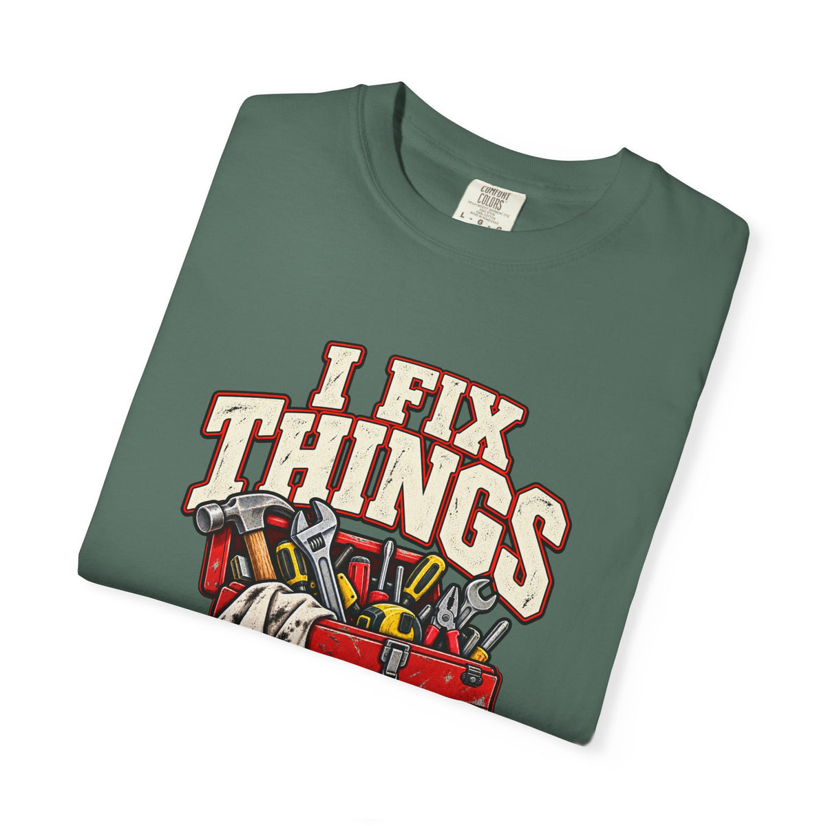 I Fix Things Eventually T-Shirt | Funny Vintage Toolbox Tee