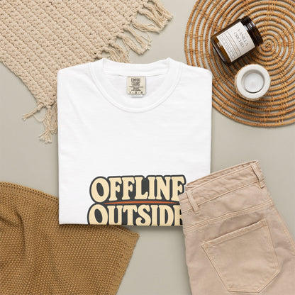 Offline Outside T-Shirt | Retro Outdoor Adventure Tee