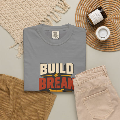 BUILD BREAK REBUILD T-Shirt | Retro Workshop Tee