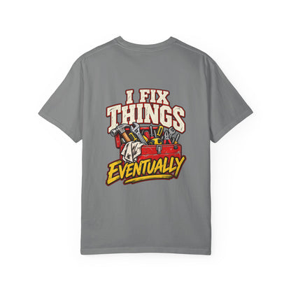I Fix Things Eventually T-Shirt | Funny Vintage Toolbox Tee