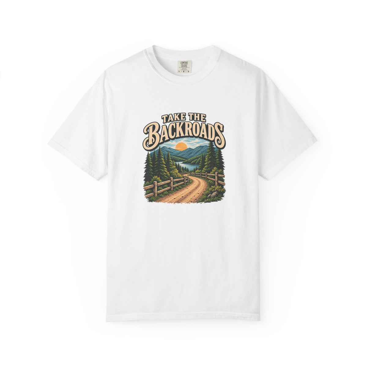 Take the Backroads T-Shirt | Retro Mountain Road Outdoor Tee